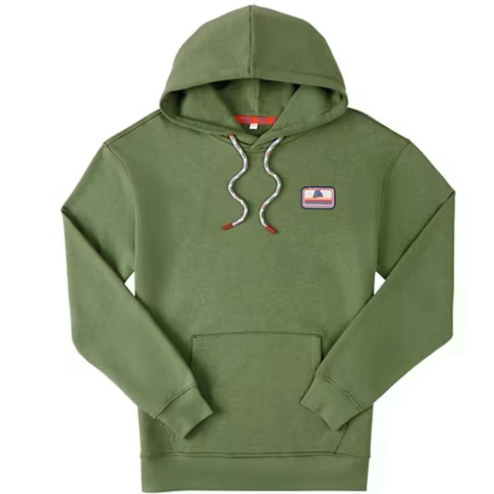 ALDI Gear Green Fleece Hoodie M Unisex Cotton Blend Pullover